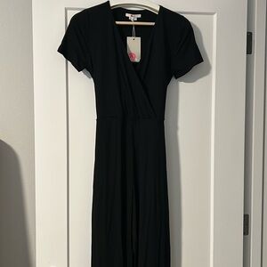 NWT Boden jumpsuit, black, size 8